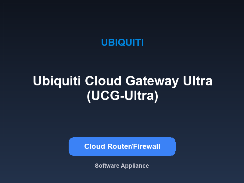 Ubiquiti Cloud Gateway Ultra (UCG-Ultra)